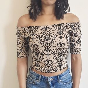 Off-the-Shoulder Crop Top